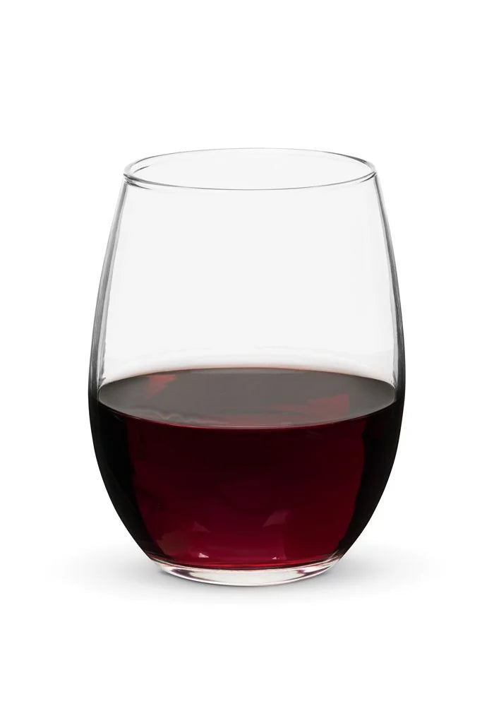 Stemless wine glass